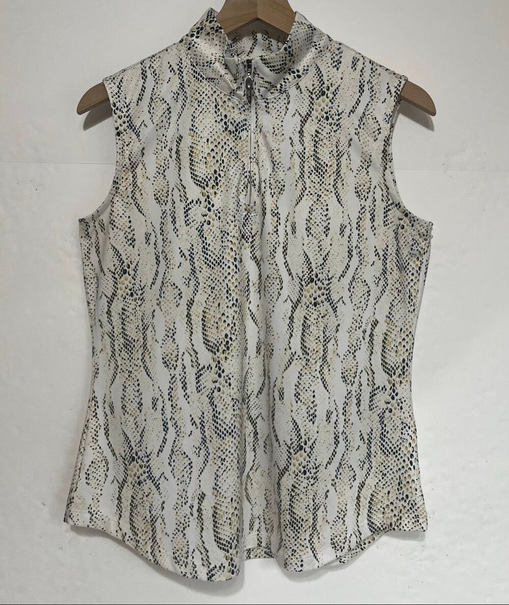 Greg Norman Sleeveless Golf Polo   Size M